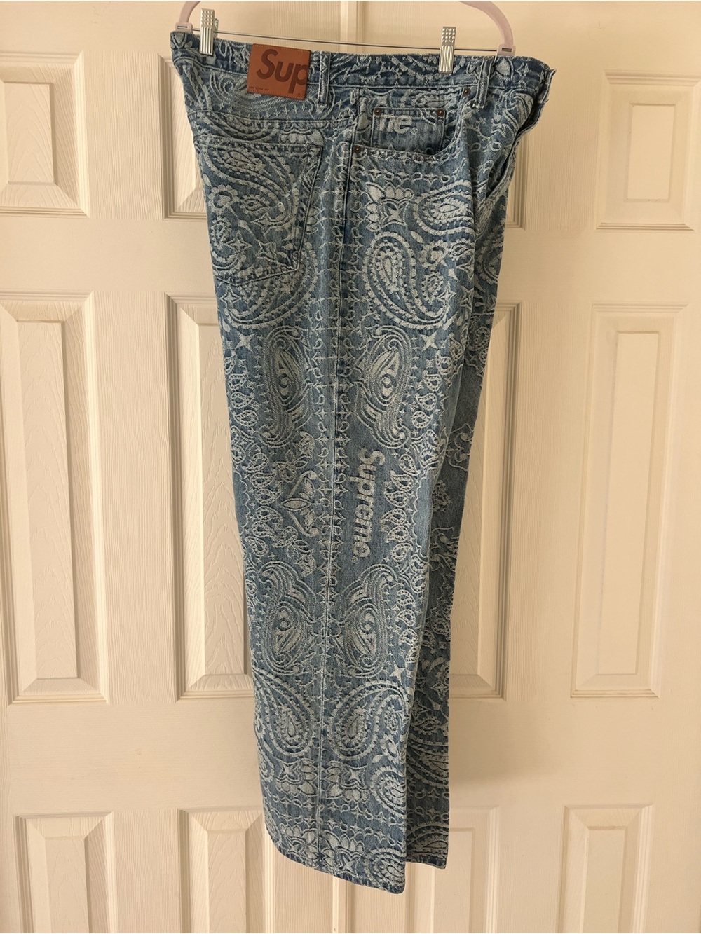 Supreme Paisley Print Light Blue Men’s Jeans